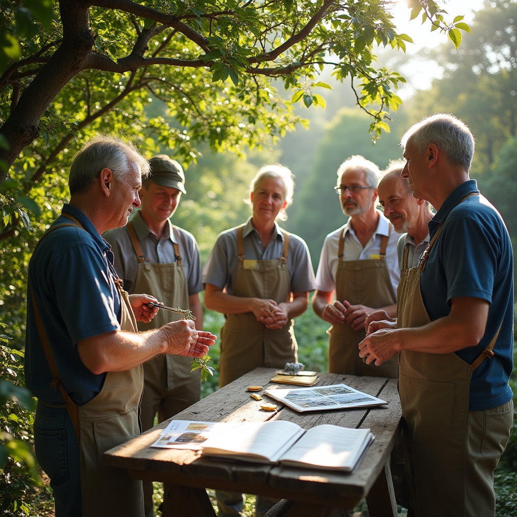 Formation des volontaires pour la restauration de jardins